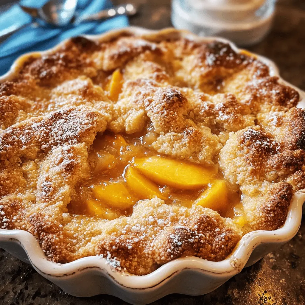 Easy Homemade Peach Cobbler Recipe for Summer