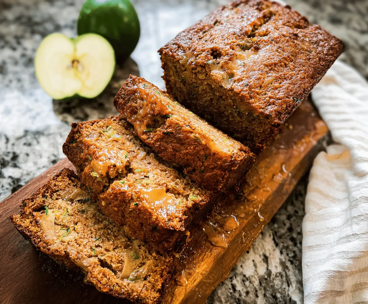 Moist Apple Zucchini Bread Recipe