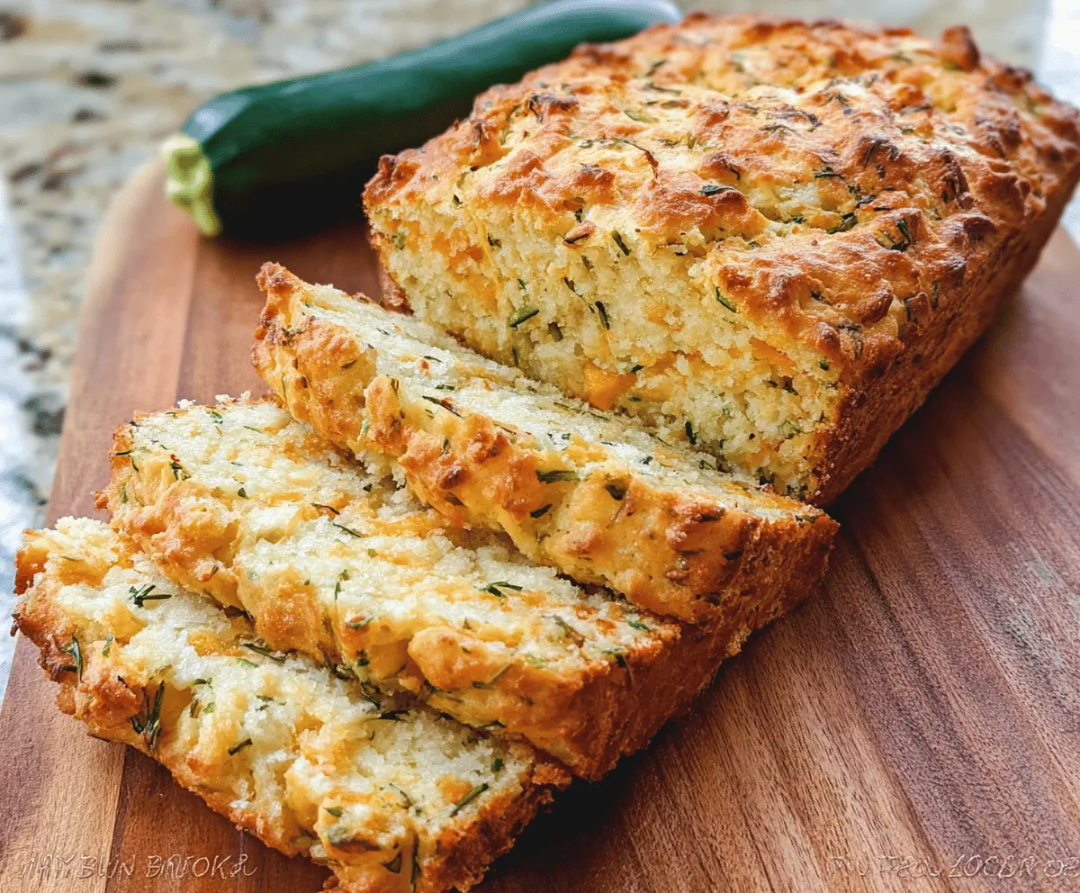 Easy Zucchini Cheddar Herb Beer Bread Recipe
