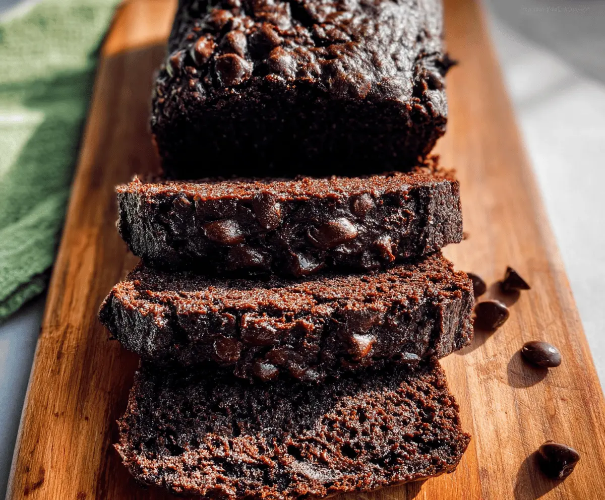 Moist Chocolate Zucchini Bread Recipe