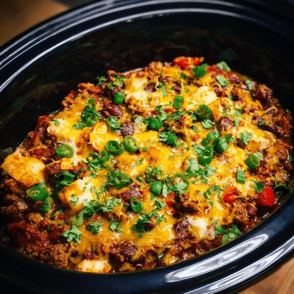 Easy Slow Cooker Cowboy Casserole Recipe