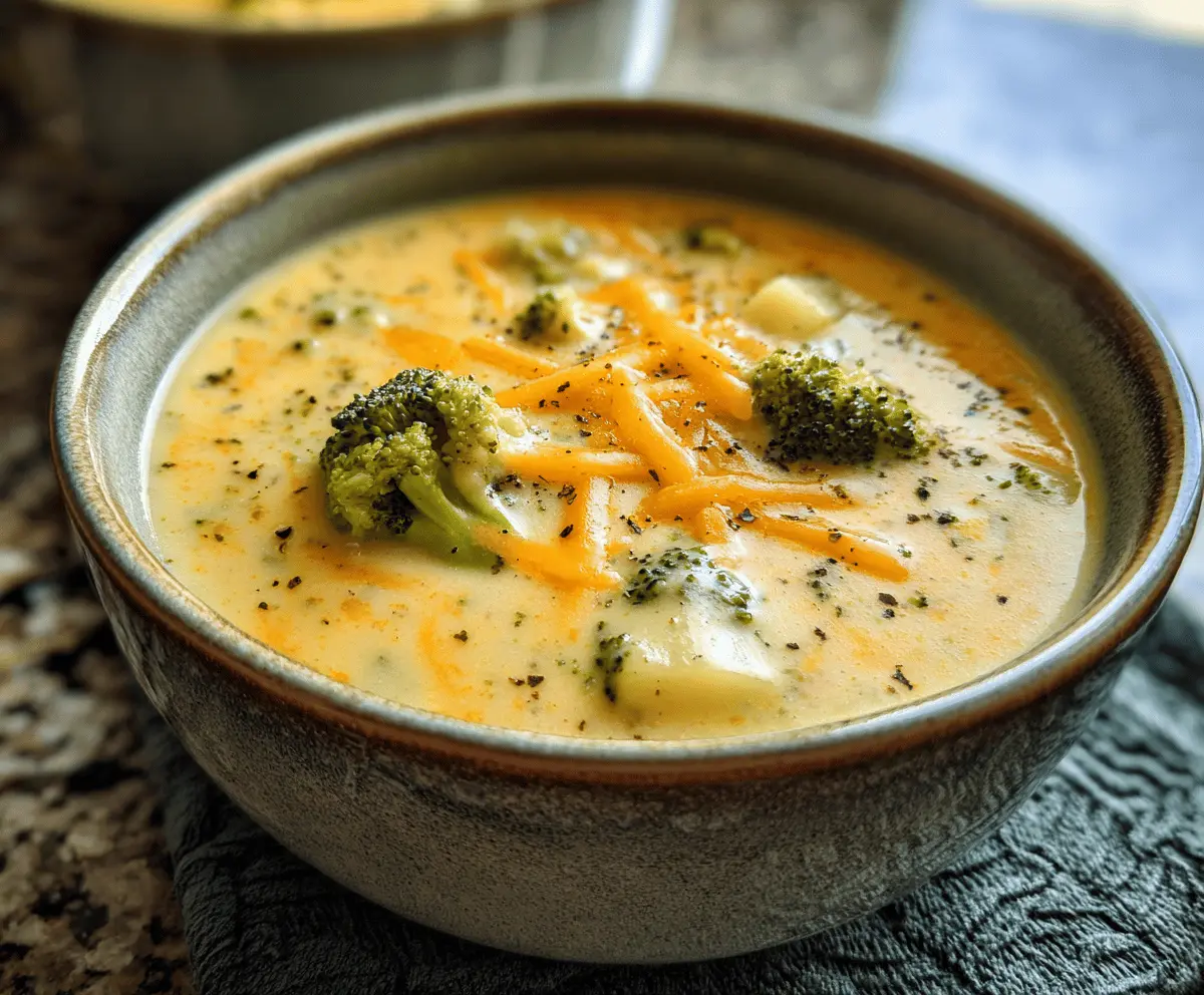 Creamy Crock Pot Broccoli Cheddar Potato Soup