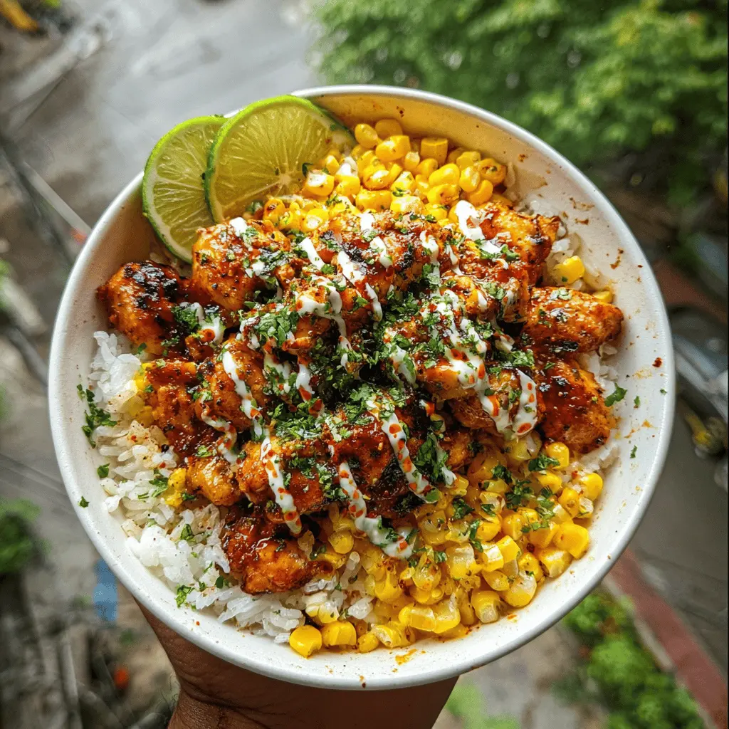 Easy Street Corn Chicken Rice Bowl Recipe