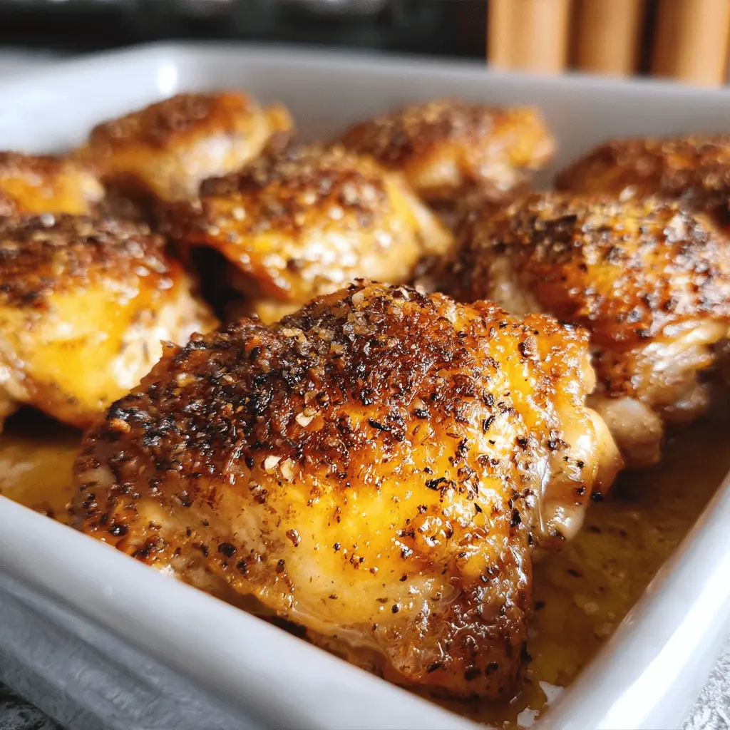 Easy 30-Minute Oven Baked Chicken Thighs