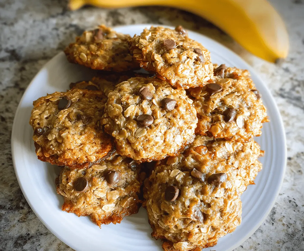 Easy Chewy Banana Oatmeal Cookies Recipe