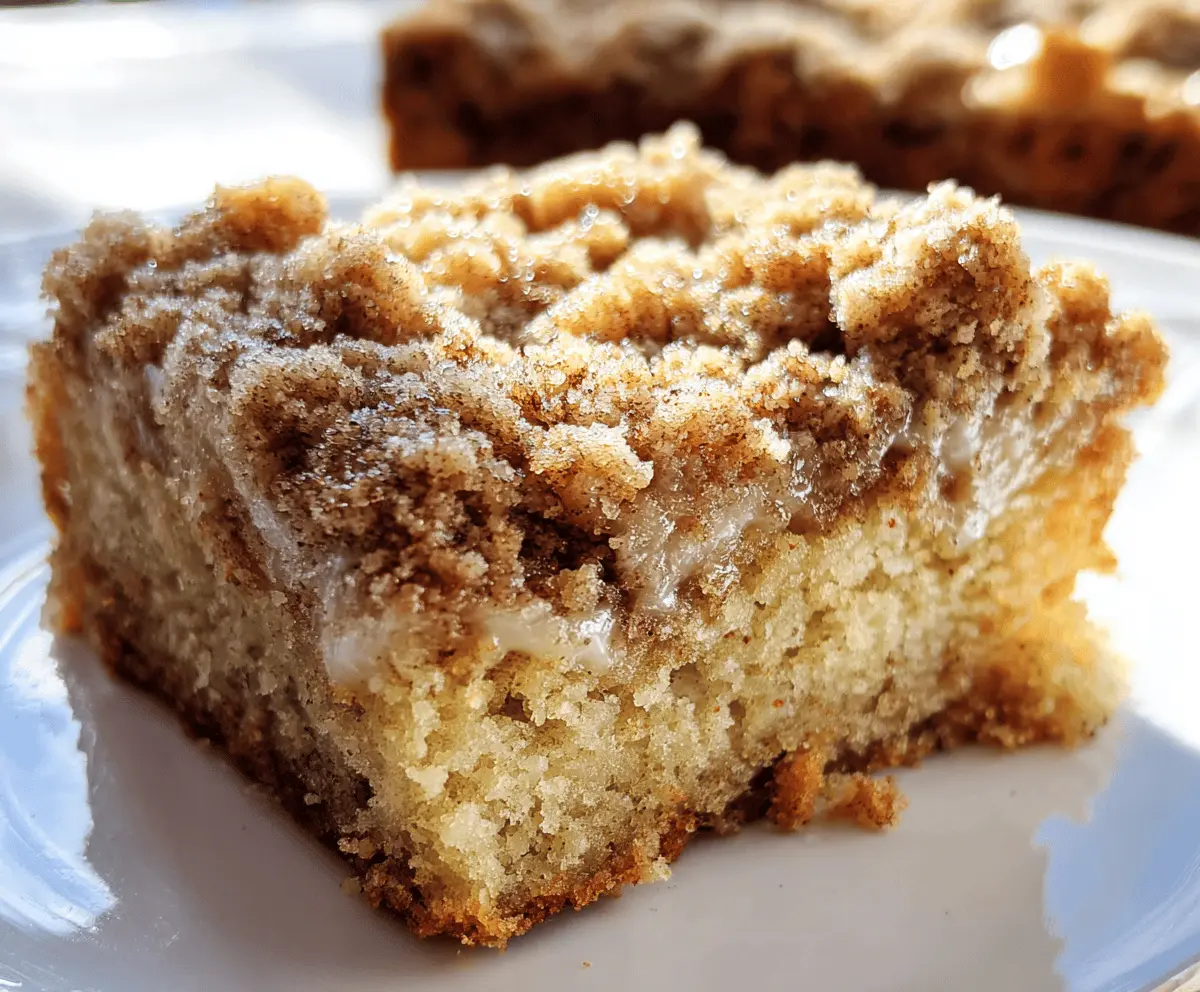 Banana Crumb Coffee Cake With Crunchy Streusel Topping