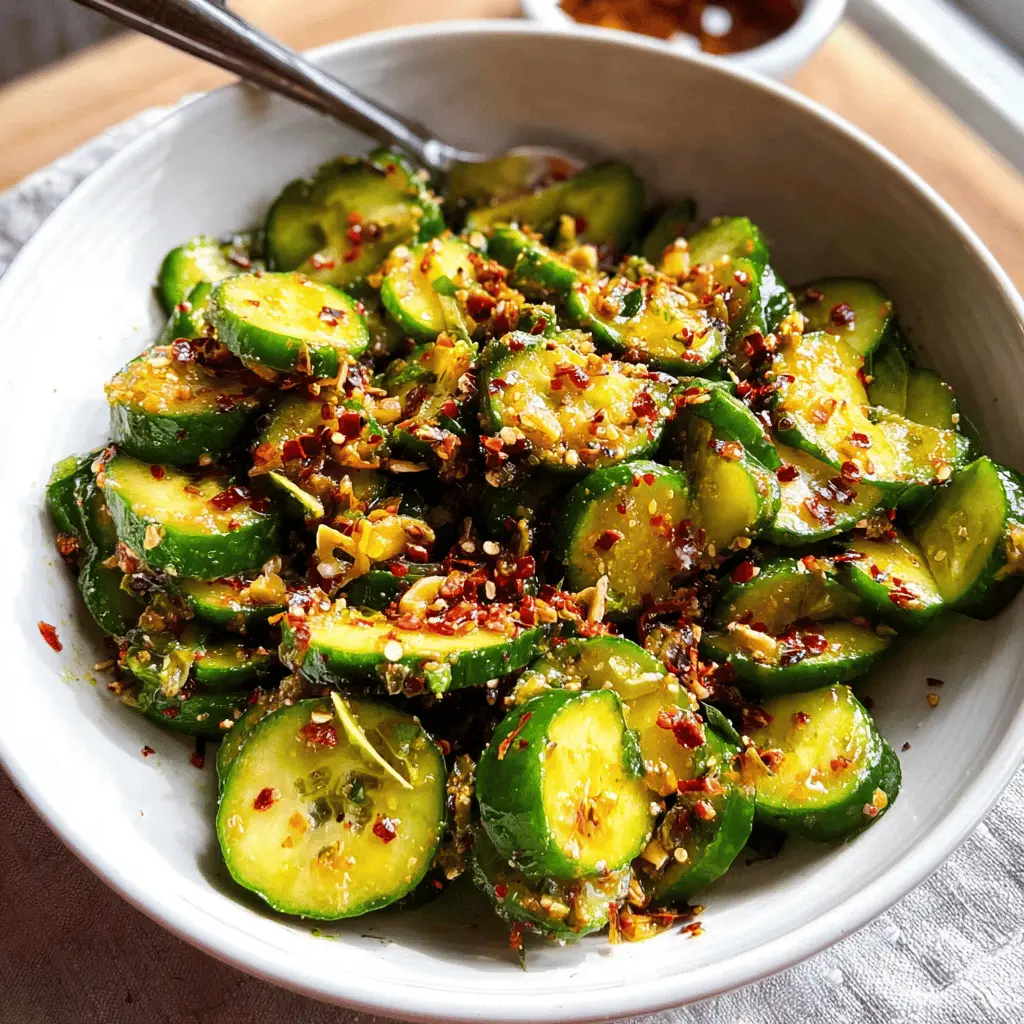 Easy Spicy Cucumber Salad Recipe
