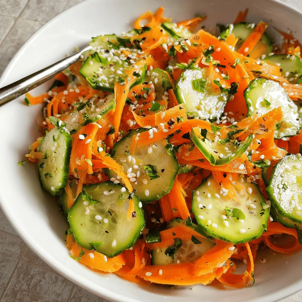 Fresh Carrot and Cucumber Salad Recipe