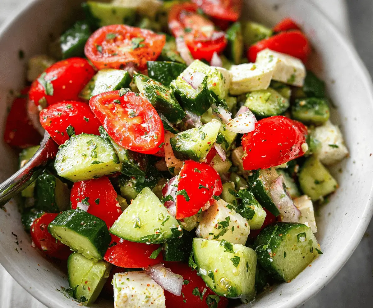 Refreshing Greek Cucumber Salad Recipe