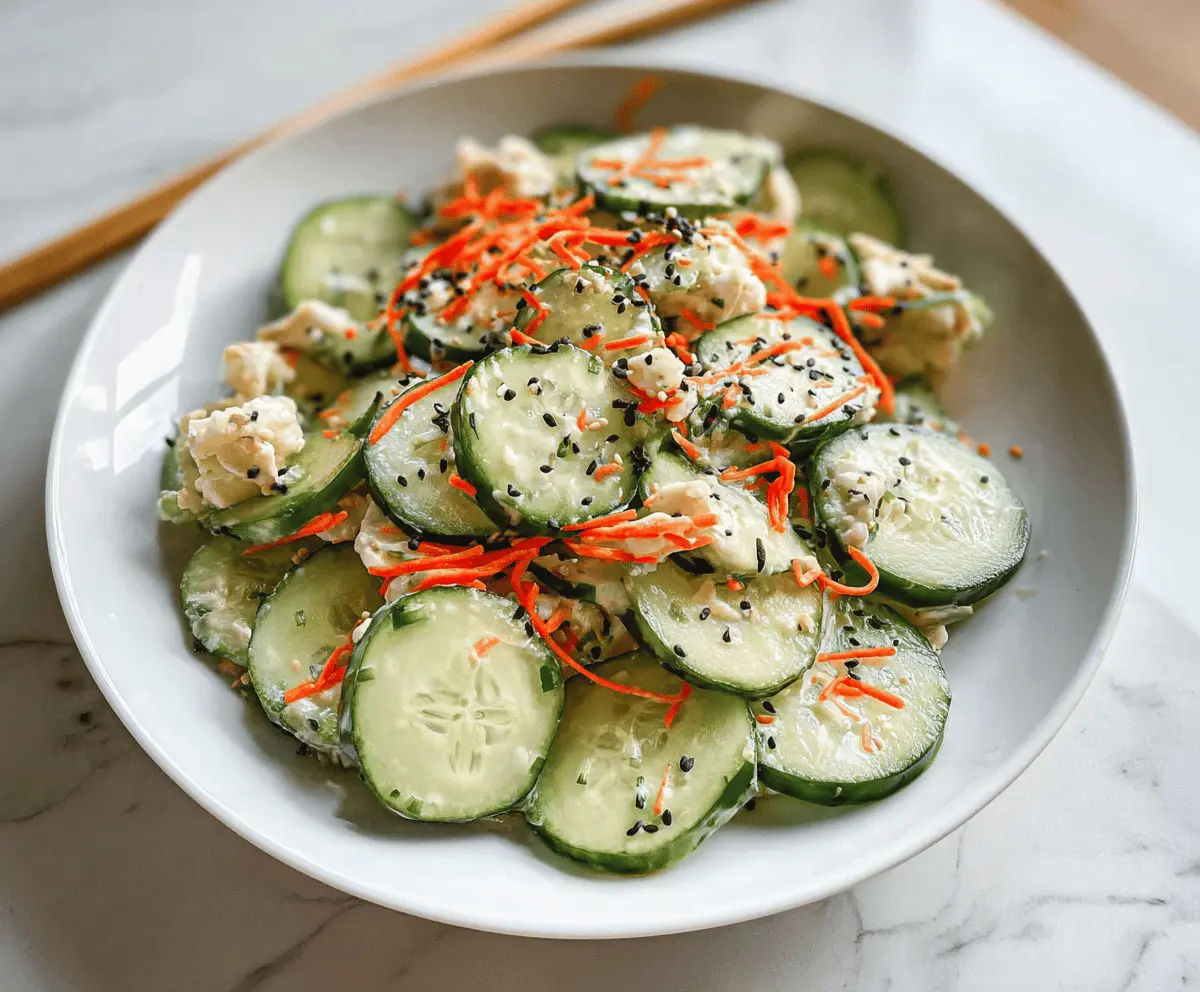 Easy California Roll Cucumber Salad Recipe