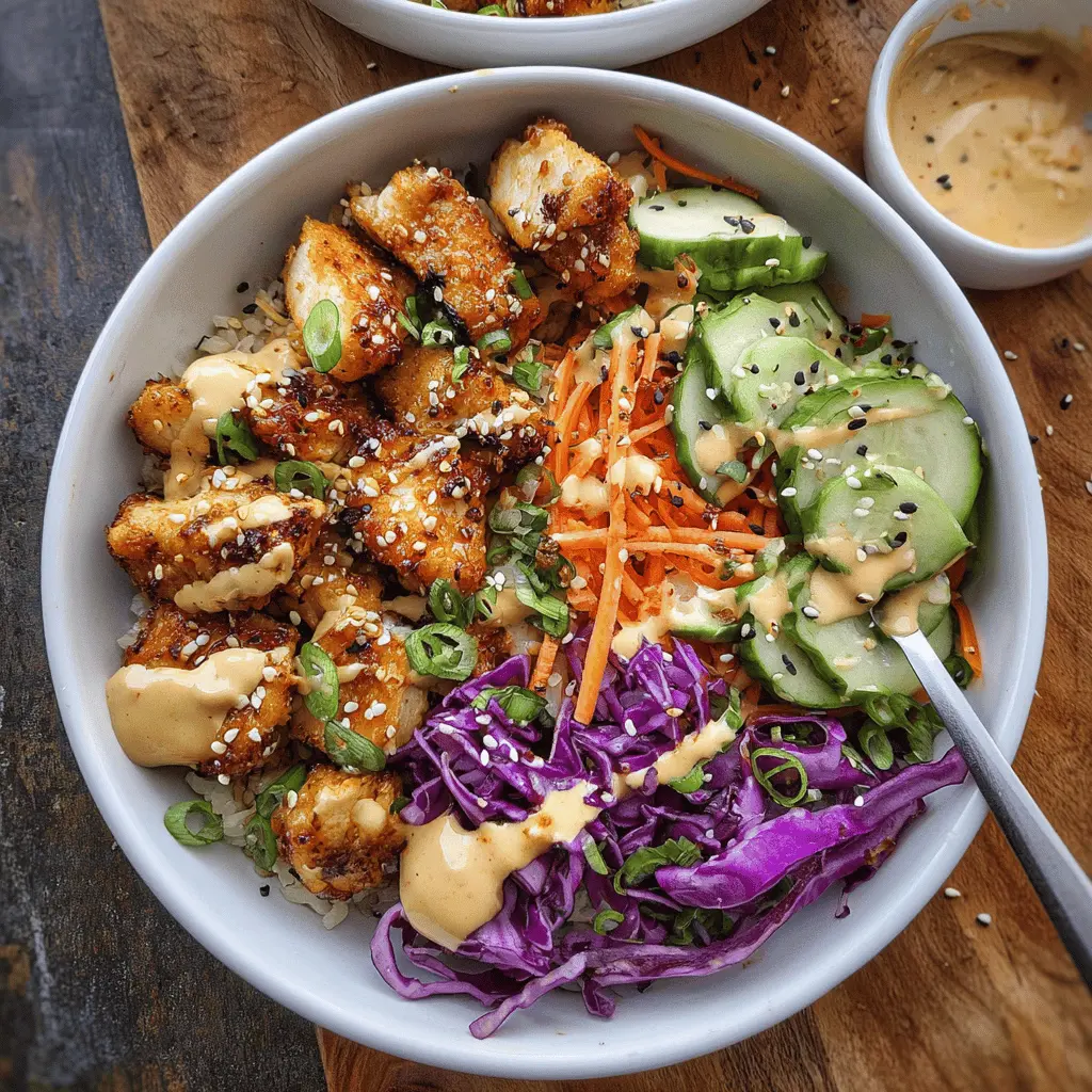 Easy Bang Bang Chicken Bowl Recipe