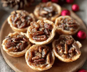 Delicious Pecan Pie Cookie Bites with golden crust, topped with chopped pecans and caramel glaze, perfect for dessert or snack
