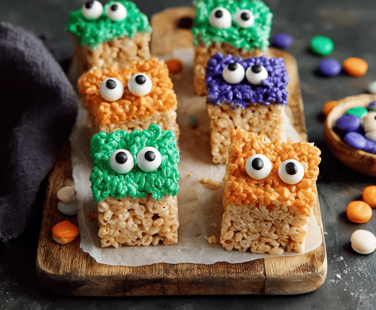 Monster Rice Krispie Treats