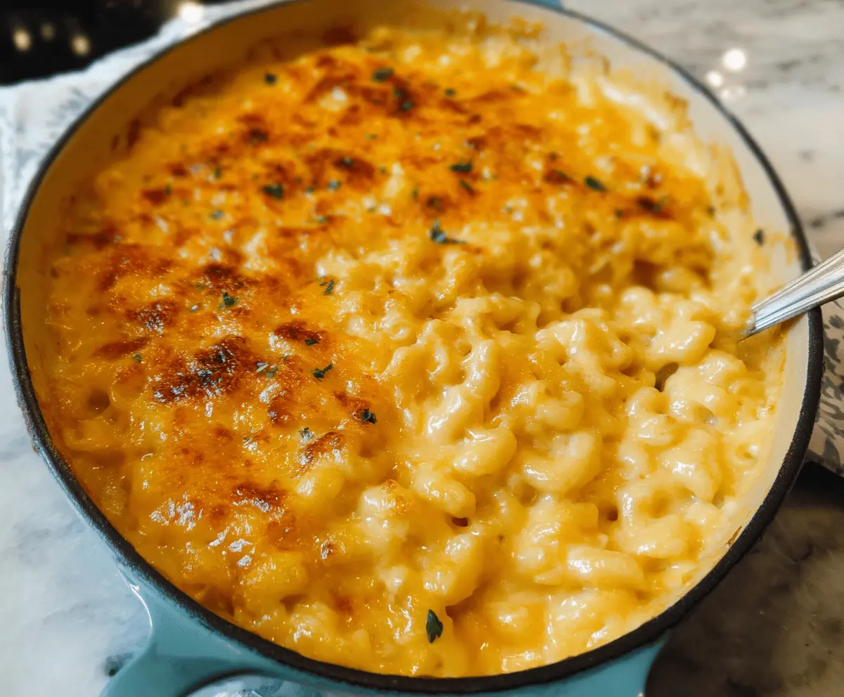 Creamy Paula Deen's Mac and Cheese, cheesy and comforting baked pasta dish