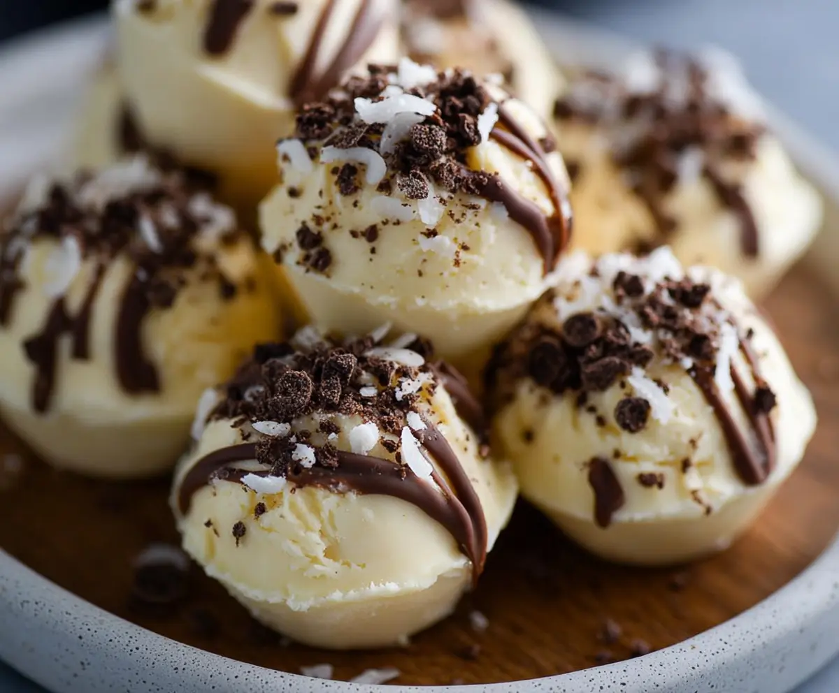 Creamy cheesecake fat bombs with a smooth texture and golden topping, perfect for low-carb keto snacks.