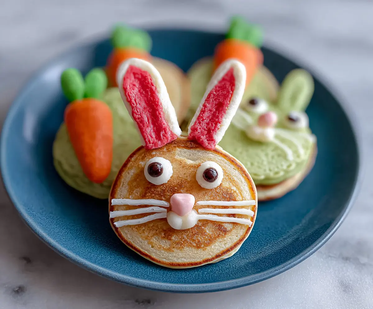 Delicious Easter Bunny Pancake Bites topped with colorful sprinkles for a festive breakfast.