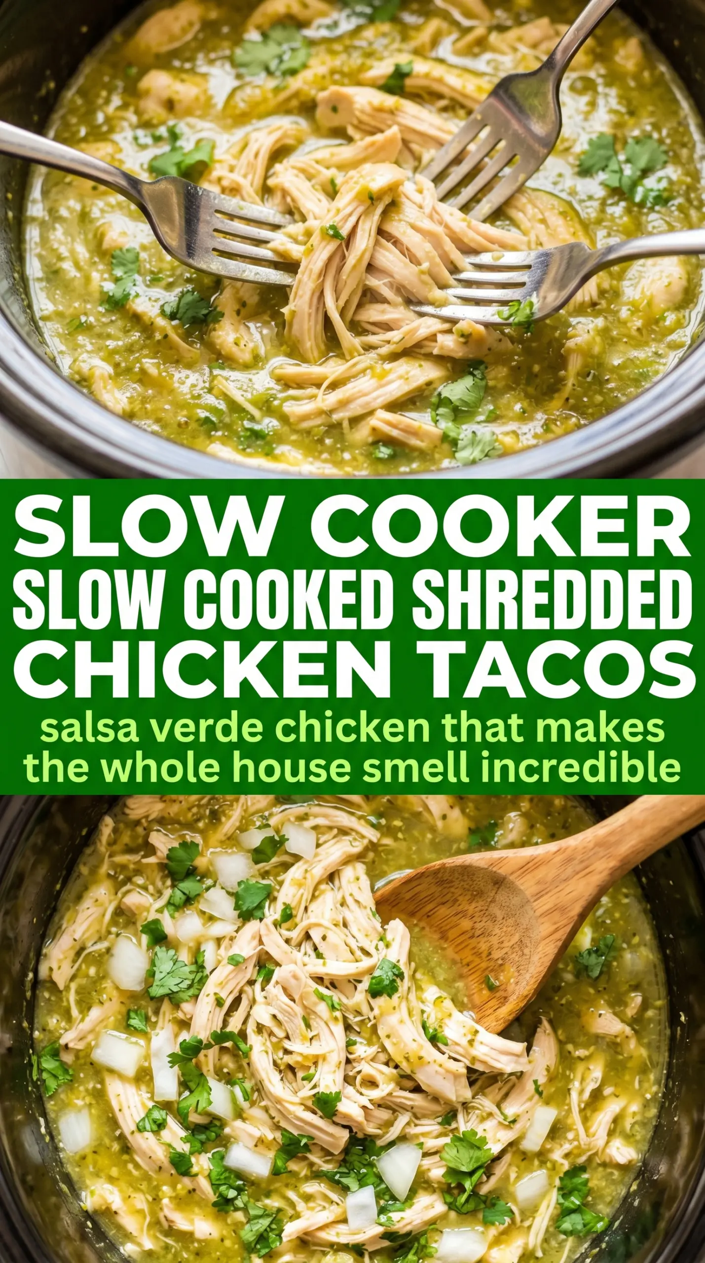 Slow Cooker Shredded Chicken Tacos juicy taco filling