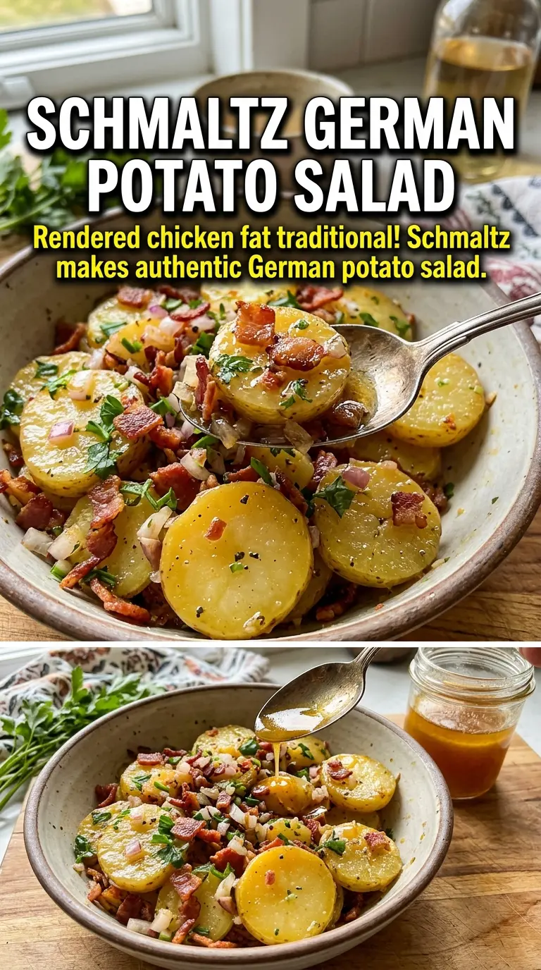 Authentic German Potato Salad warm tangy bacon