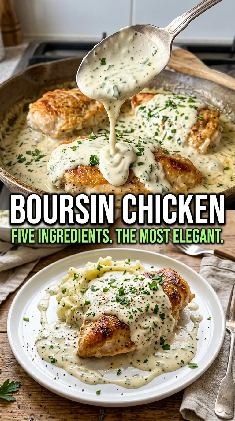 Boursin Chicken creamy herb chicken