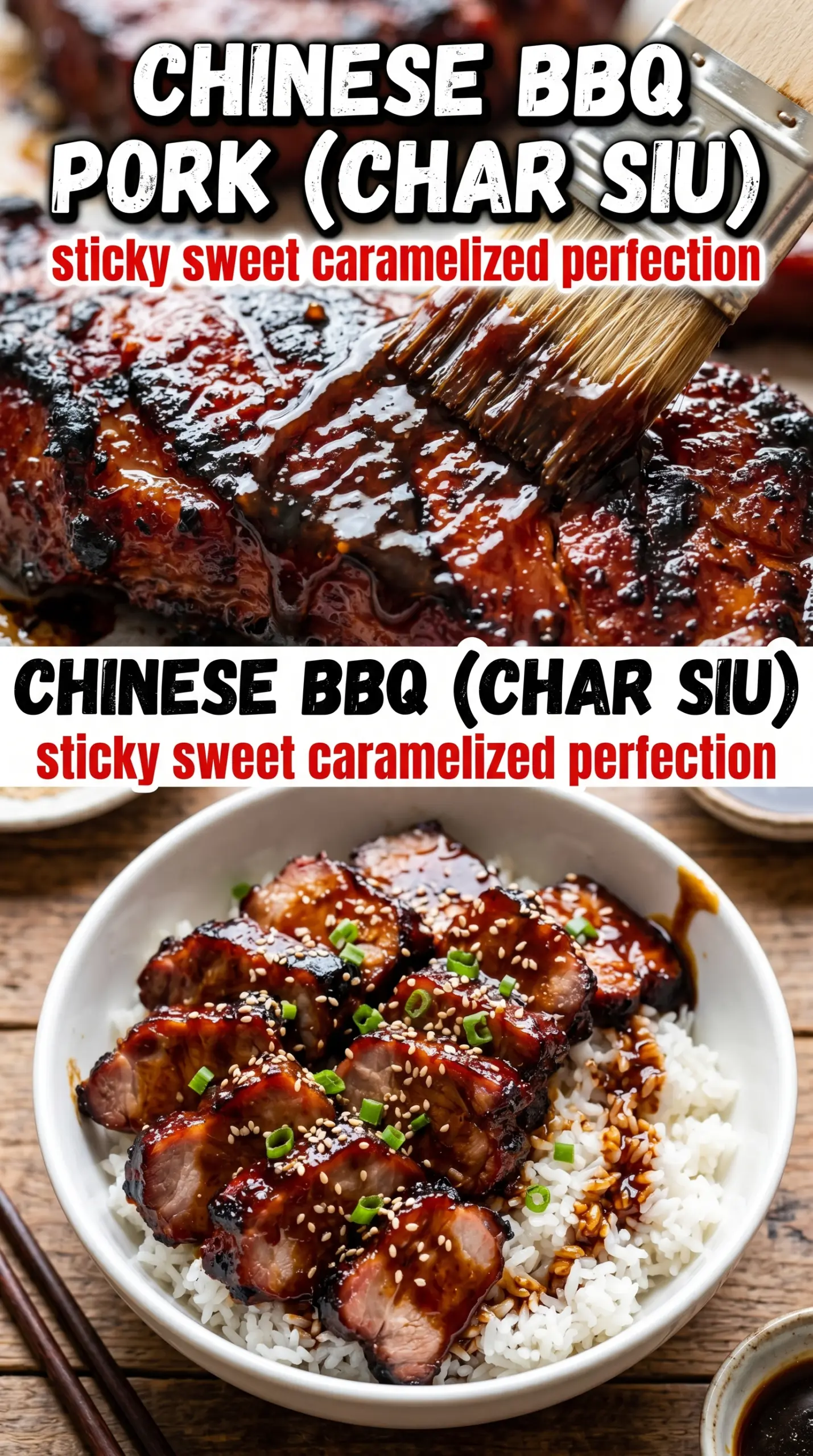 Cooked pork chops or roast with sauce