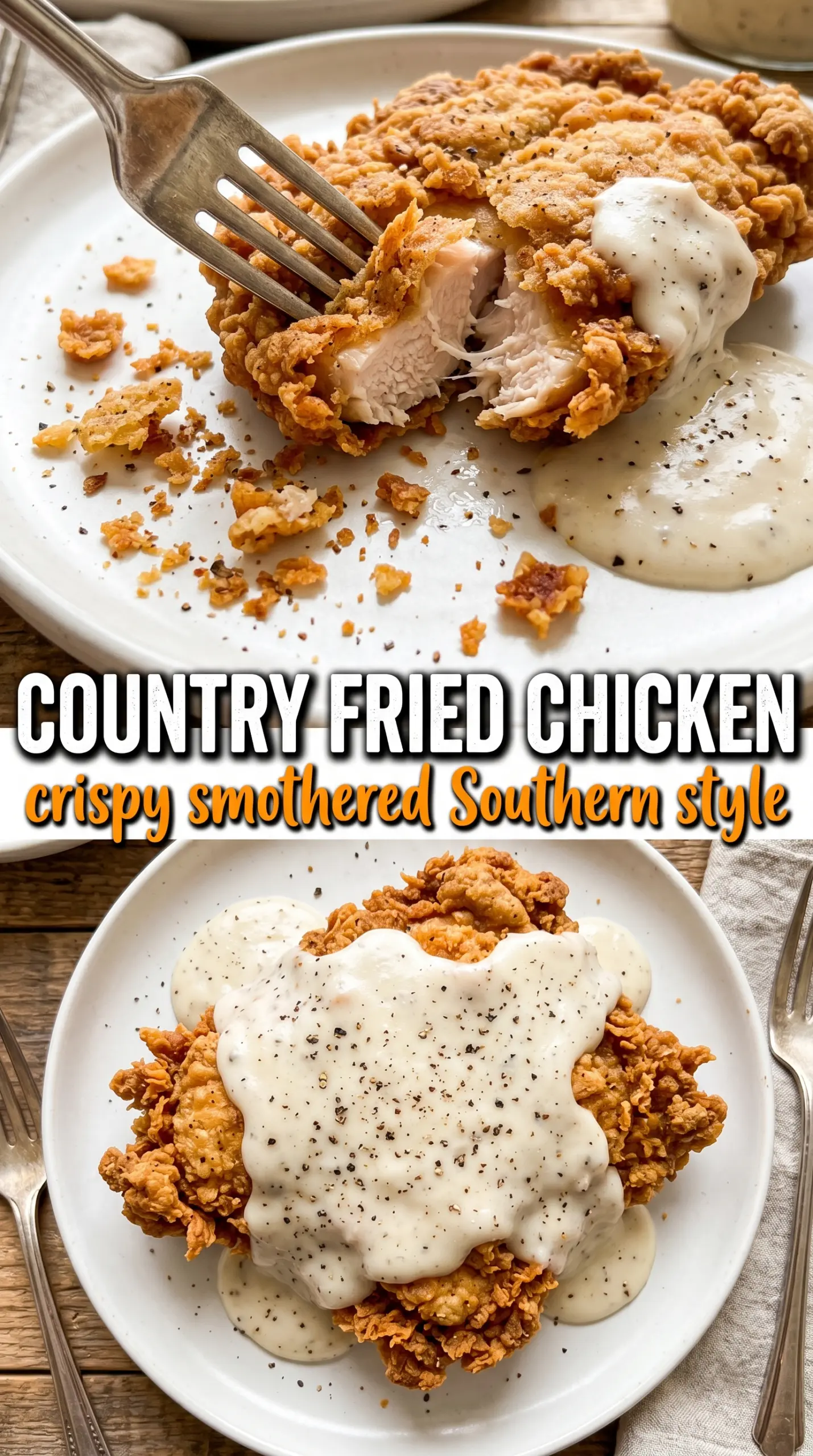 Country Fried Chicken crispy gravy