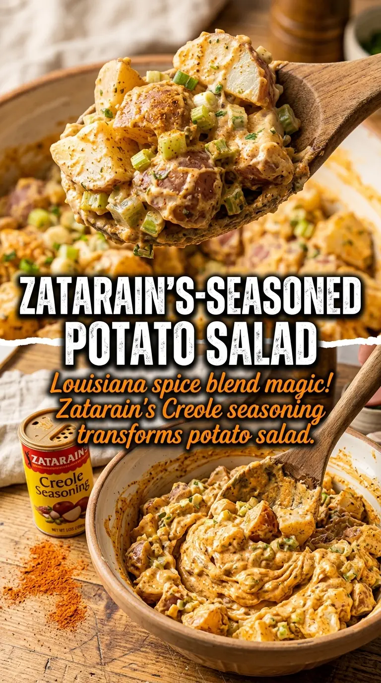 Creole Potato Salad colorful spicy