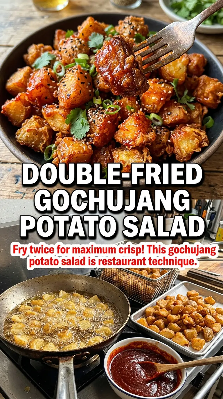 Crispy Gochujang Potato Salad golden spicy-sweet