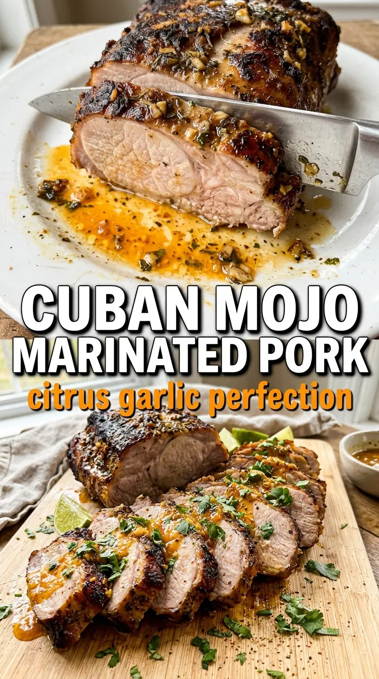 Cooked pork chops or roast with sauce