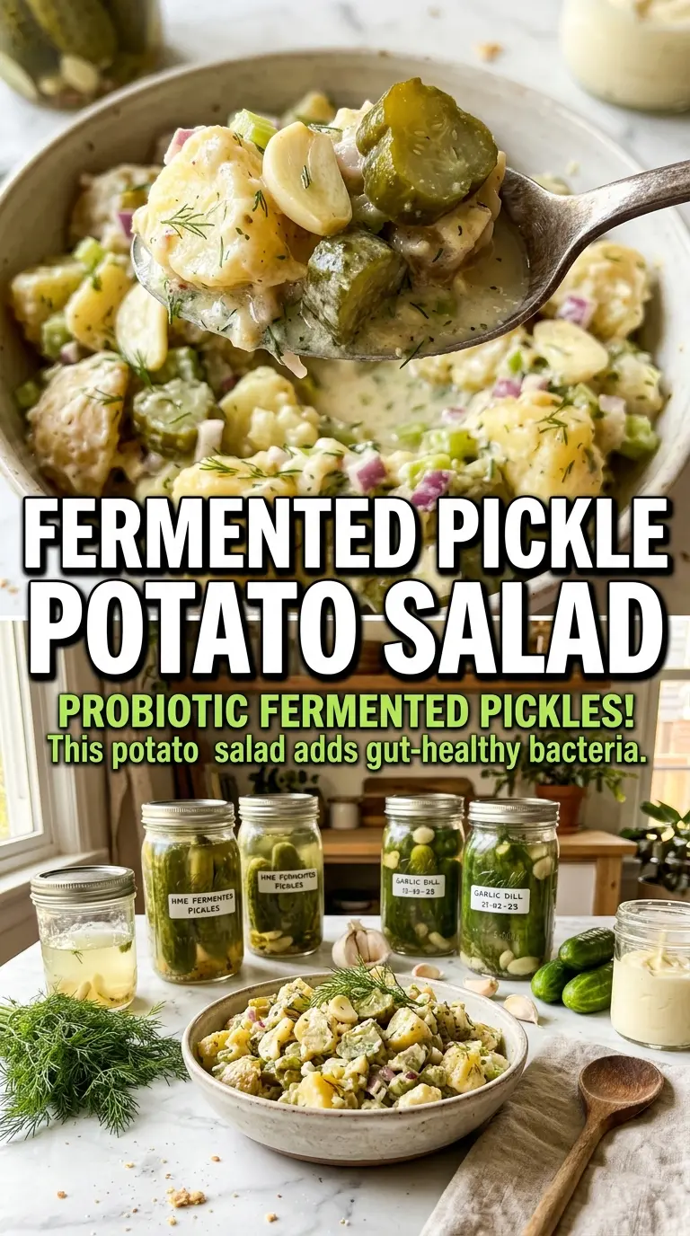 Dill Pickle Potato Salad tangy creamy