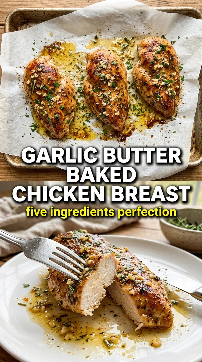 Garlic Butter Baked Chicken Breast juicy garlic-herb