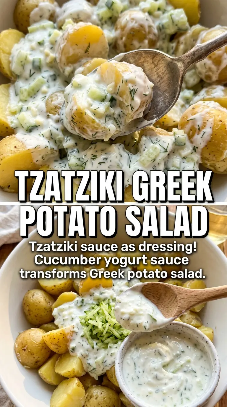 Greek Potato Salad feta olives lemon oregano