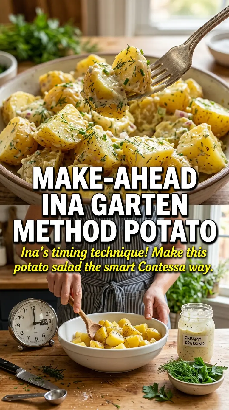Ina Garten's Potato Salad golden herb potato salad
