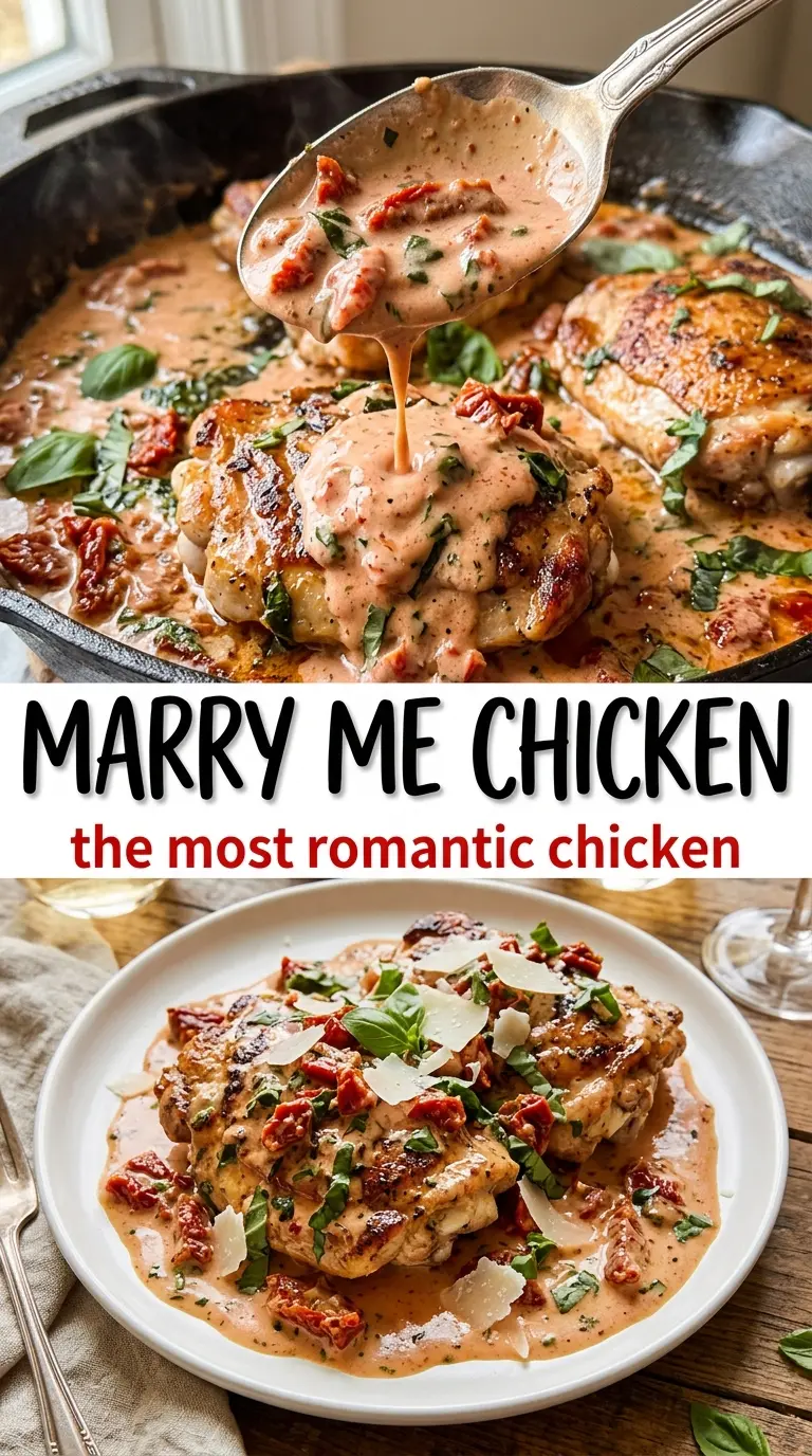 Marry Me Chicken creamy sun-dried tomato skillet