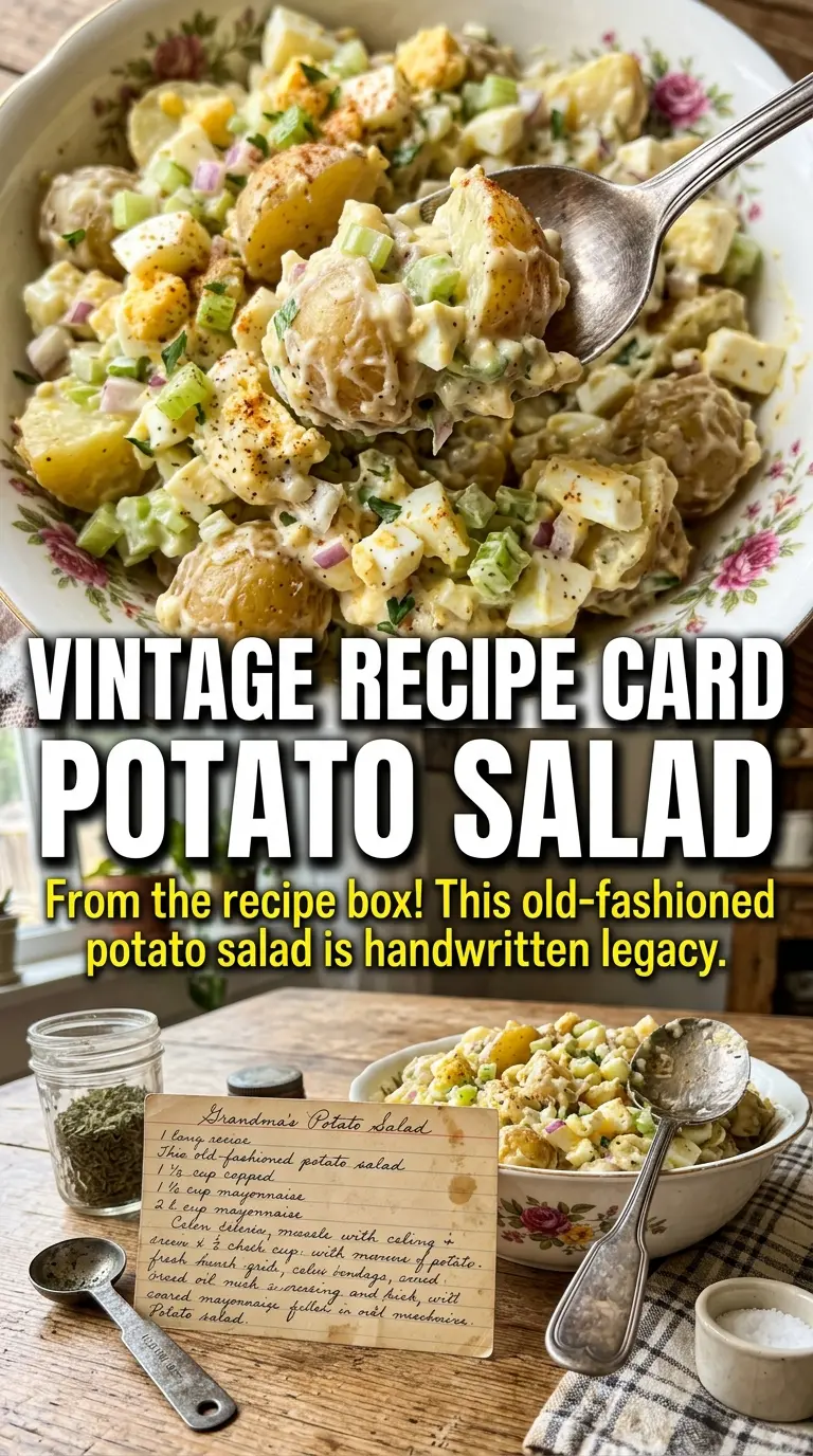 Old-fashioned potato salad creamy classic