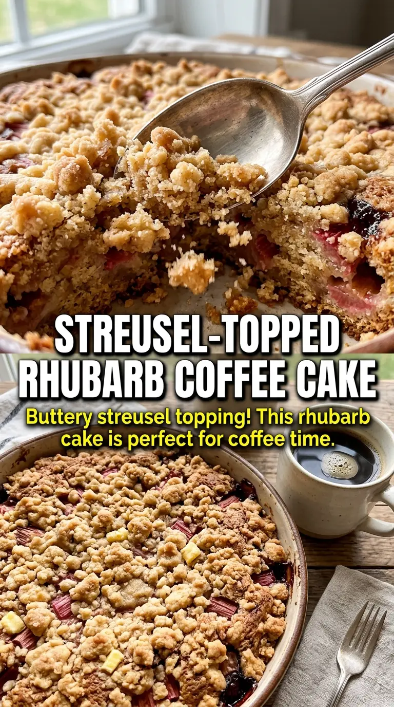 Oma's Rhubarb Cake moist German sheet cake