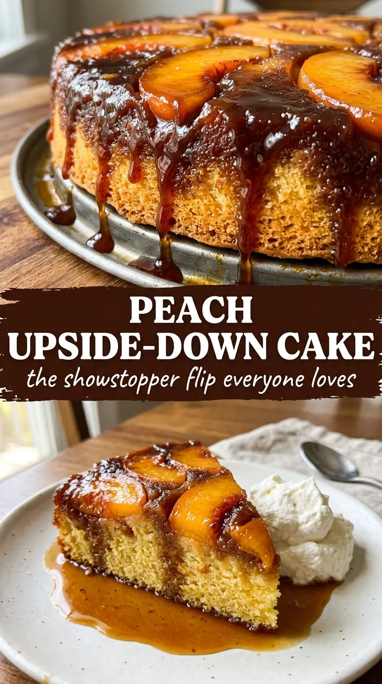 Prepared peach dish ready to serve