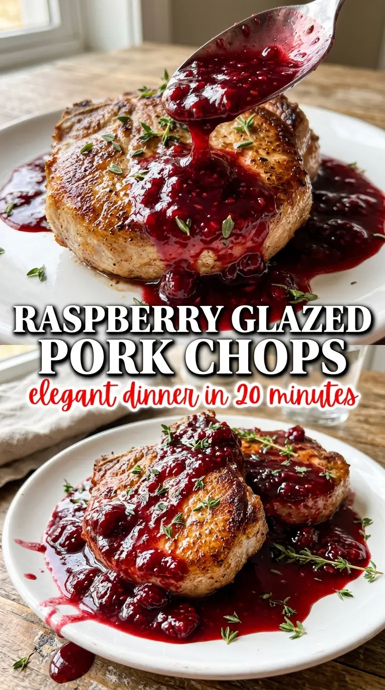 Cooked pork chops or roast with sauce