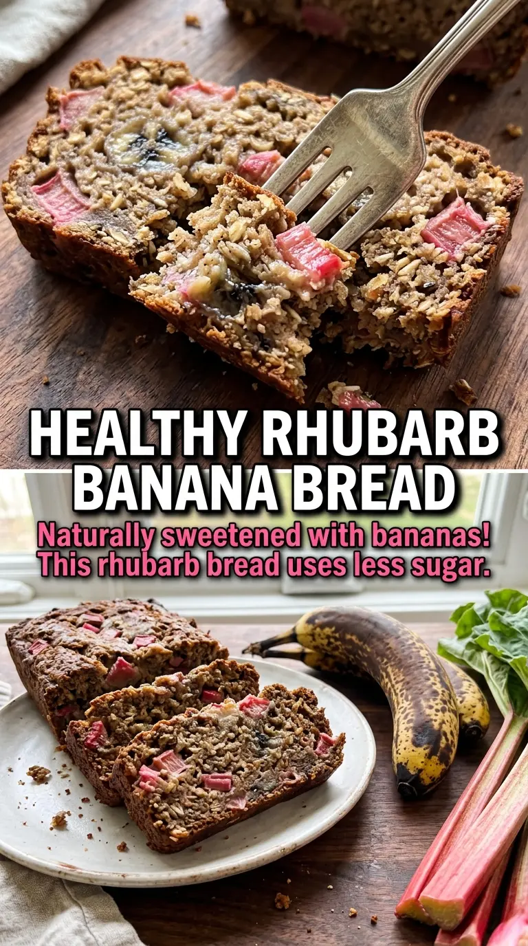 Rhubarb banana bread moist quick bread