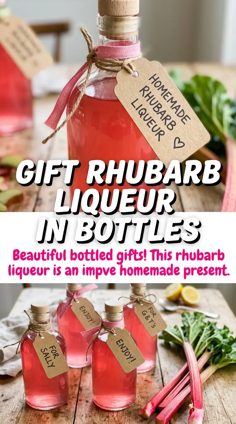 rhubarb liqueur pink-tinted vanilla