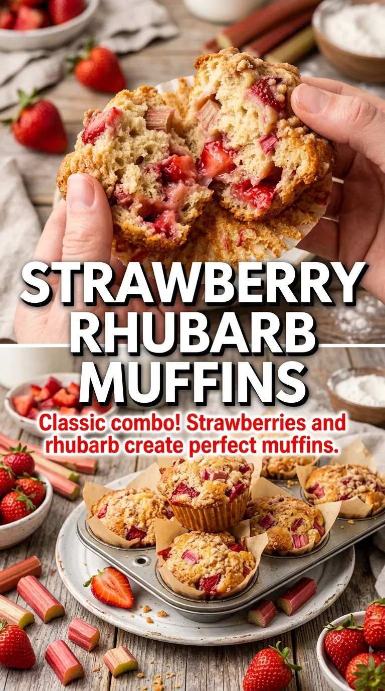 rhubarb muffins tender golden domed