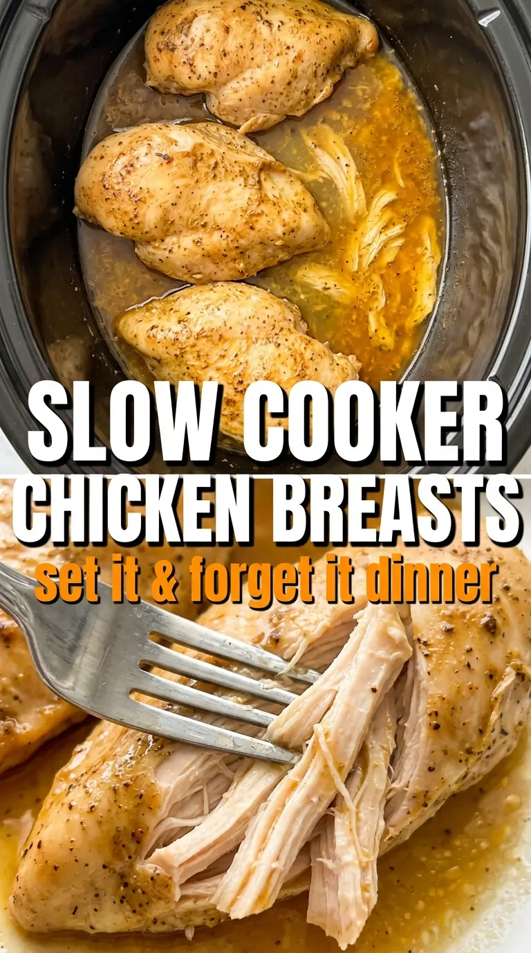 Slow Cooker Chicken Breasts juicy tender