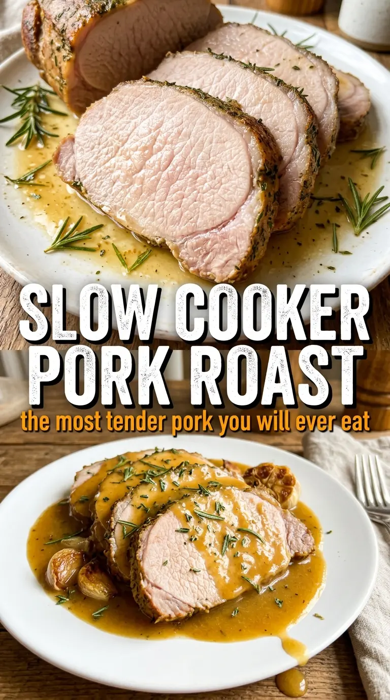 slow cooker pork roast tender shredded