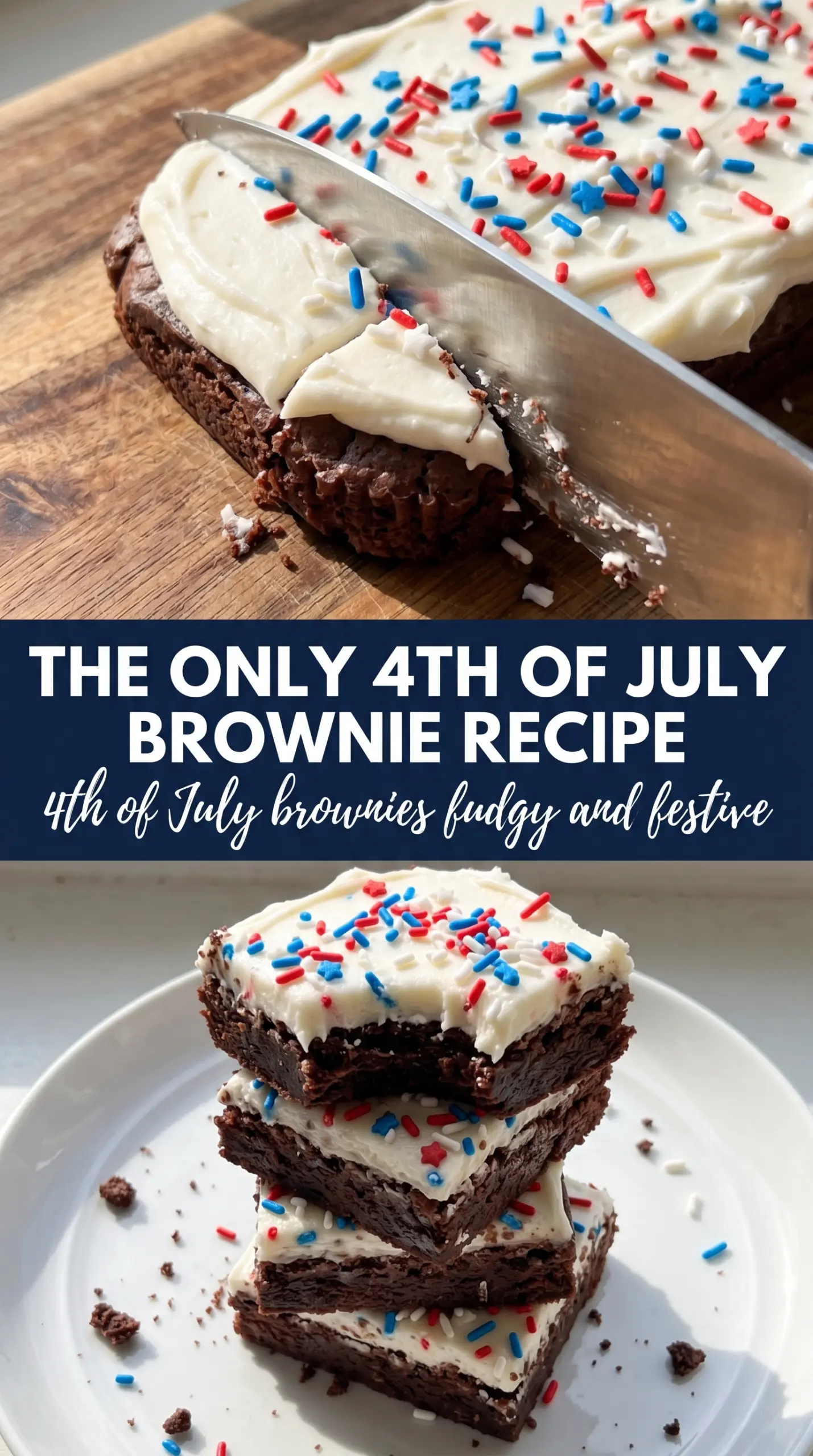 4th of July brownies patriotic strawberry blueberry