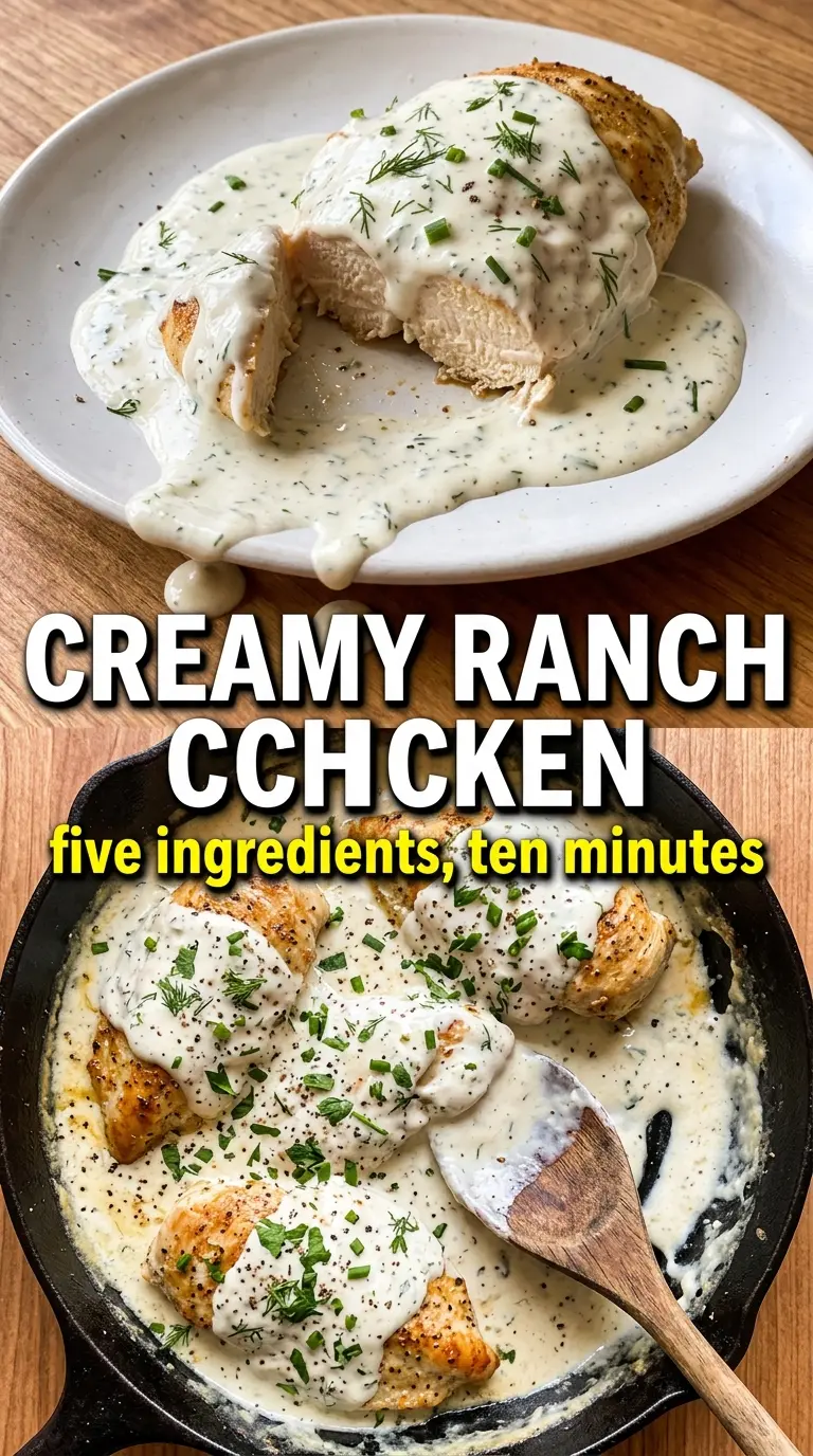 Creamy Ranch Chicken creamy tangy skillet