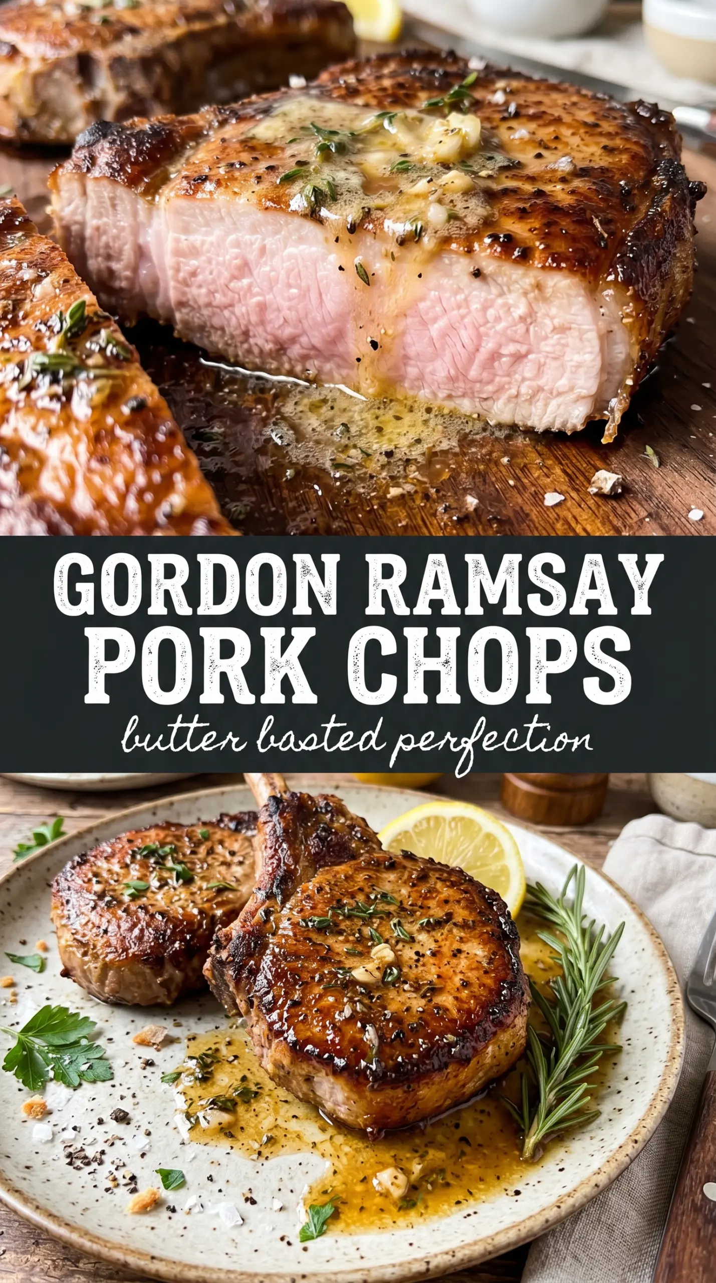Gordon Ramsay pork chops crispy herb butter