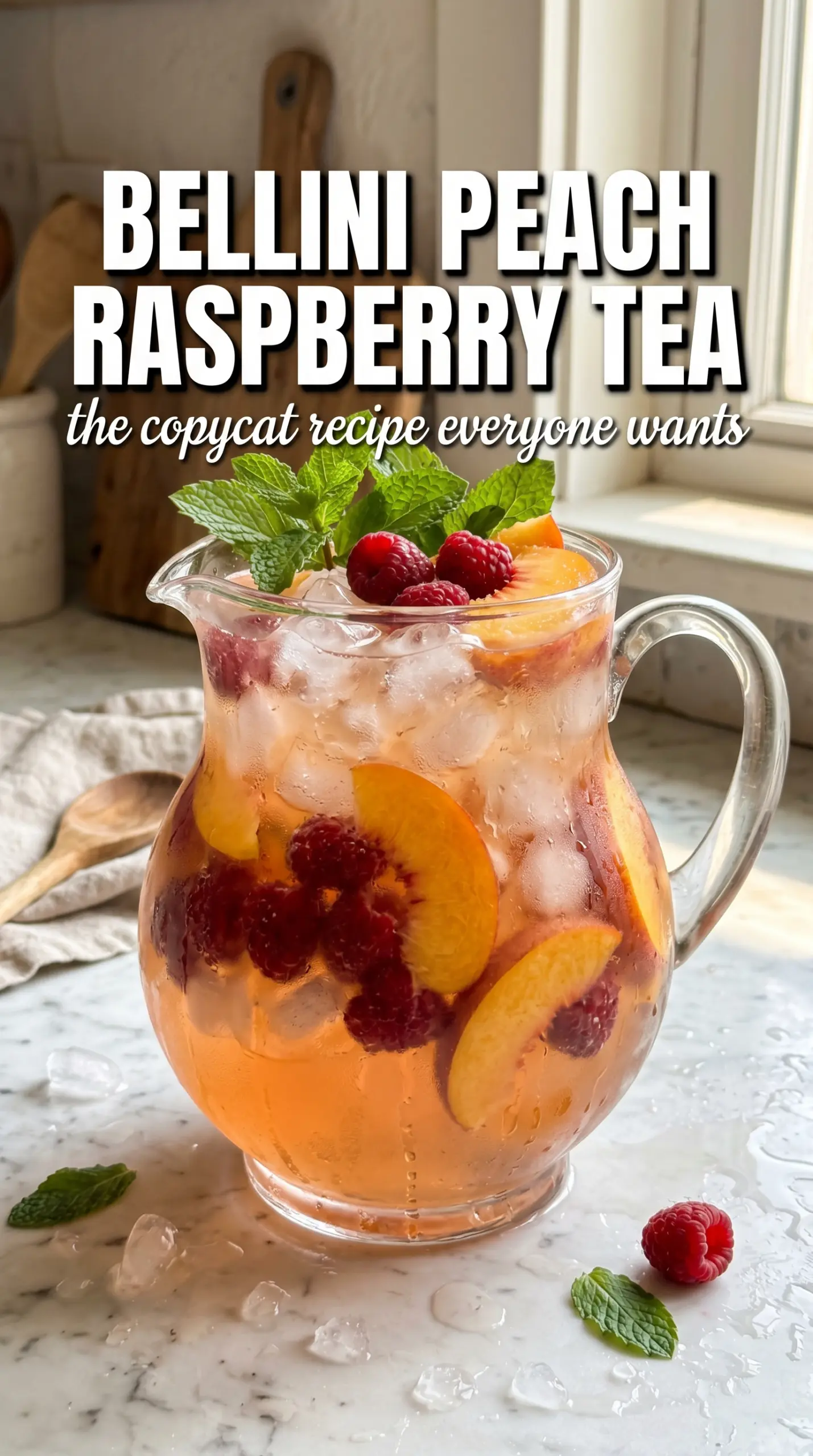 Olive Garden Bellini Peach Raspberry Iced Tea peach raspberry sparkling