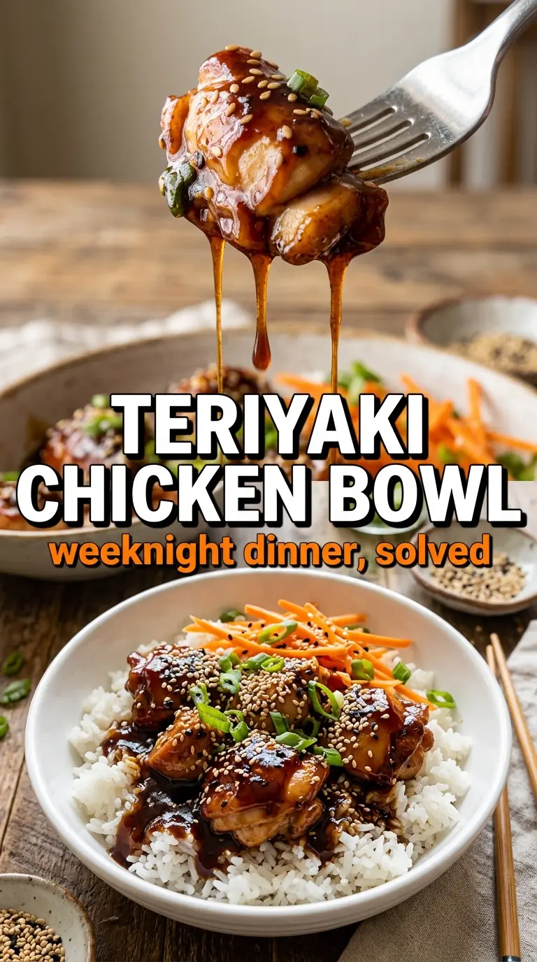 Teriyaki Chicken sticky glazed, caramelized