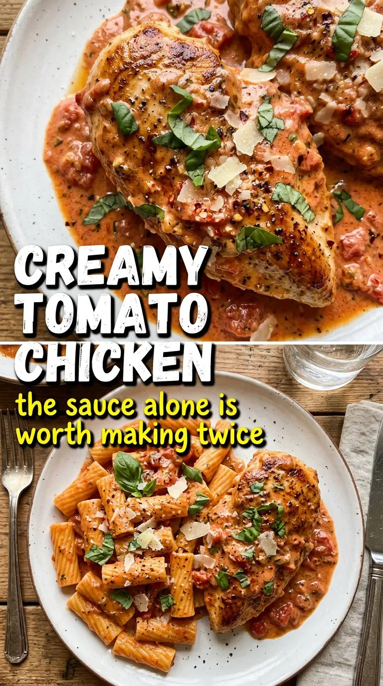 Creamy Tomato Chicken silky skillet sauce