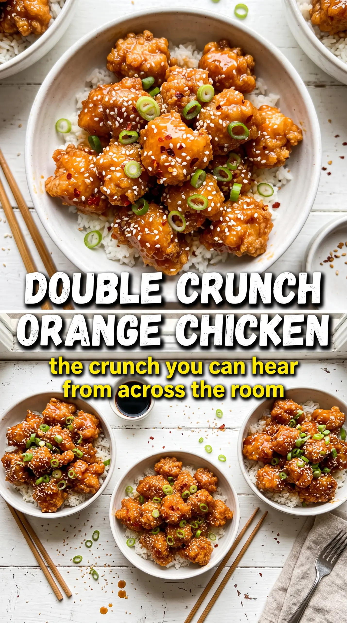 Double Crunch Orange Chicken crispy citrus glaze