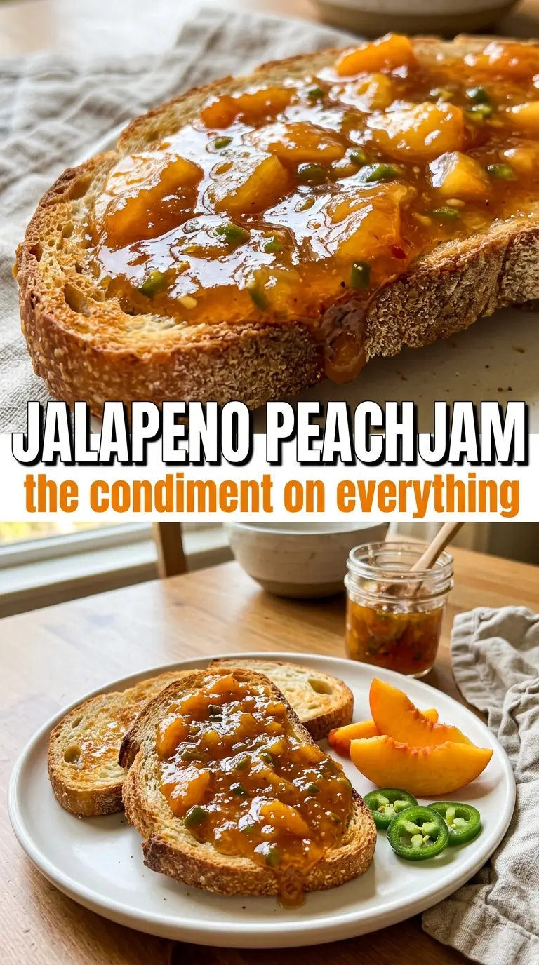 Jalape f1o Peach Jam glossy spicy